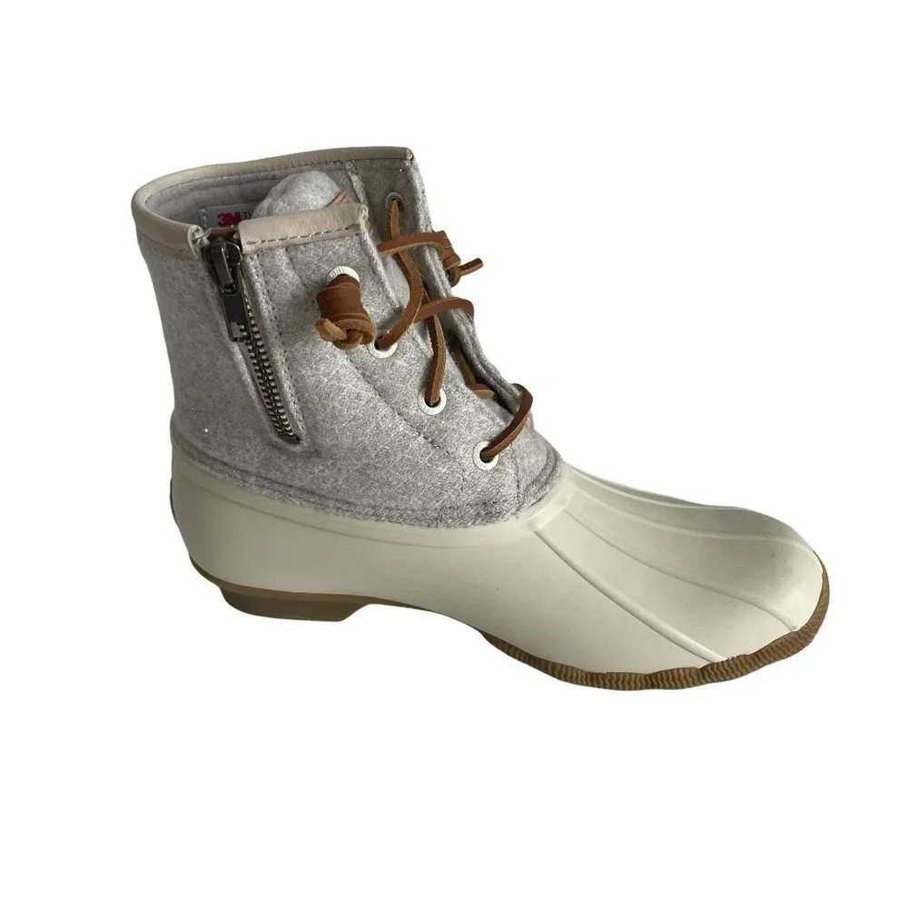 Sperry Women's Saltwater Emboss Wool Boots, STS82473, Size 6M NWOB